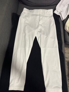 Men's White Athletic Baseball Pants